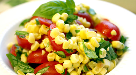 Corn, Tomato, and Basil Salad