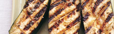 Grilled Zucchini with Garlic and Lemon Butter Baste