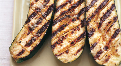 Grilled Zucchini with Garlic and Lemon Butter Baste