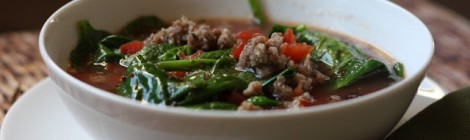 Italian Sausage and Spinach Soup